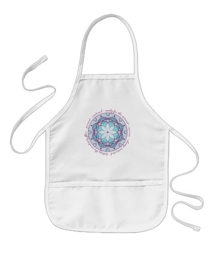 Apparel - Mandala: present, centered, ready for the moment, curious, always connected, letting the creativity flow - on light color 